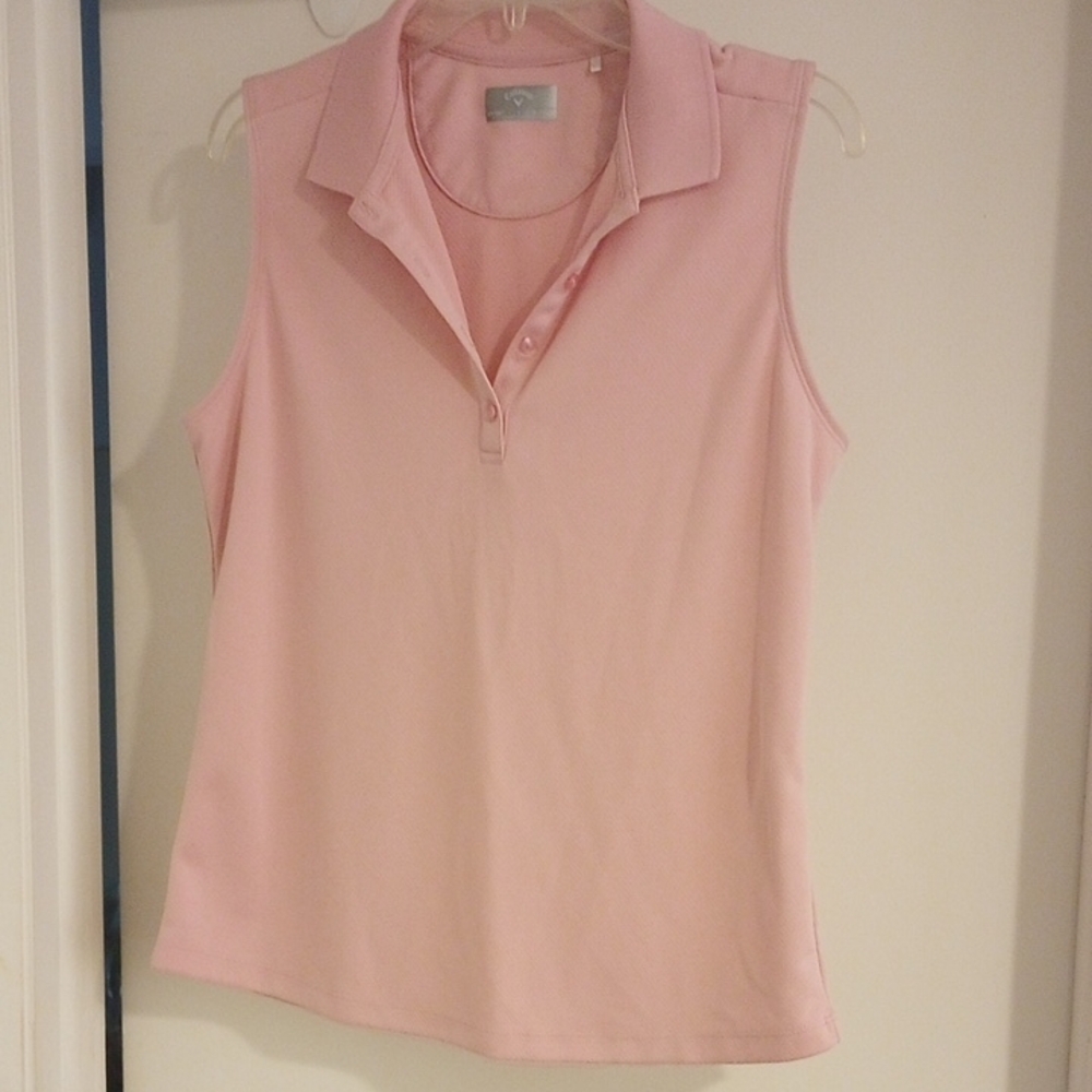 Women's Pink Sleeveless Top